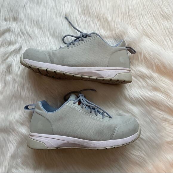 Carhartt Women's Force Nano Comp Toe Work Shoe - Light Gray Size 10 - Picture 2 of 7